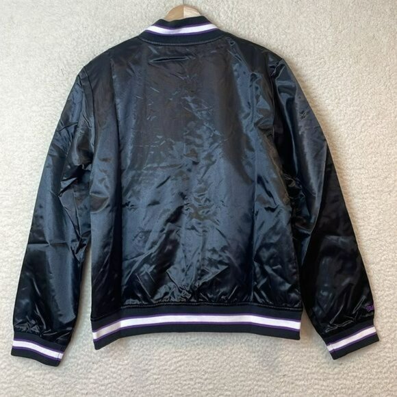 NWT Mitchell & Ness Womens Black Lightweight Satin Toronto Raptors SIZE MEDIUM - Picture 8 of 8